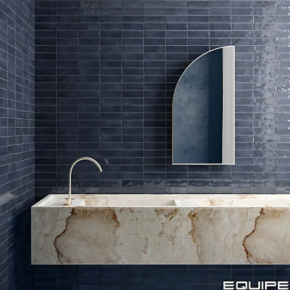 Carrelage Effet Zellige Bleu Nuit COLO Gloss 5x15 blue night - Les Carreaux de Jean-Gioia Materia Hot