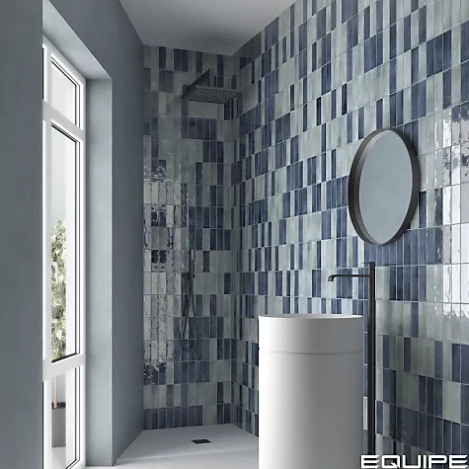 Carrelage Effet Zellige Bleu Nuit COLO Gloss 5x15 blue night - Les Carreaux de Jean-Gioia Materia Hot