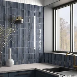 Carrelage Effet Zellige Bleu Nuit COLO Matt 5x15 blue night - Les Carreaux de Jean-Gioia Materia Clearance