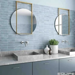 Carrelage Effet Zellige Bleu Ciel COLO Matt 5x15 Blue Grass - Les Carreaux de Jean-Gioia Materia New