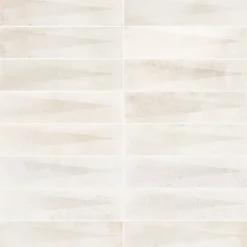 Ro'Ma Carrelage Carrelage effet Zellige 3D Beige Clair 24,6x6x0,85 cm Montel - Mur intérieur -