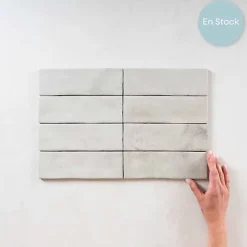 Carrelage Effet Zellige Gris MITTE Perla 6,5x20 - Les Carreaux de Jean-Les Carreaux De Jean  Best