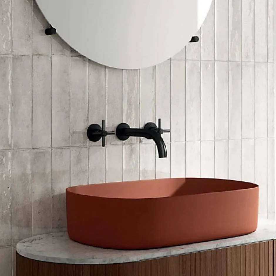 Carrelage Effet Zellige Gris Clair FUSION Grigio 6x25cm - Les Carreaux de Jean-Les Carreaux De Jean Discount