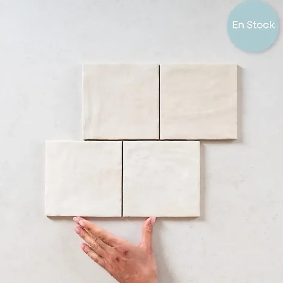 Gioia Materia Carrelage Effet Zellige LA RIVIERA 13,2x13,2 Wheat - Les Carreaux de Jean