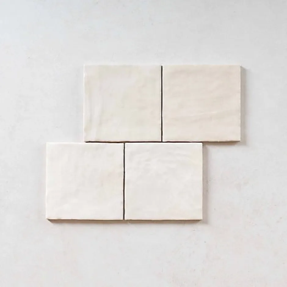 Gioia Materia Carrelage Effet Zellige LA RIVIERA 13,2x13,2 Wheat - Les Carreaux de Jean