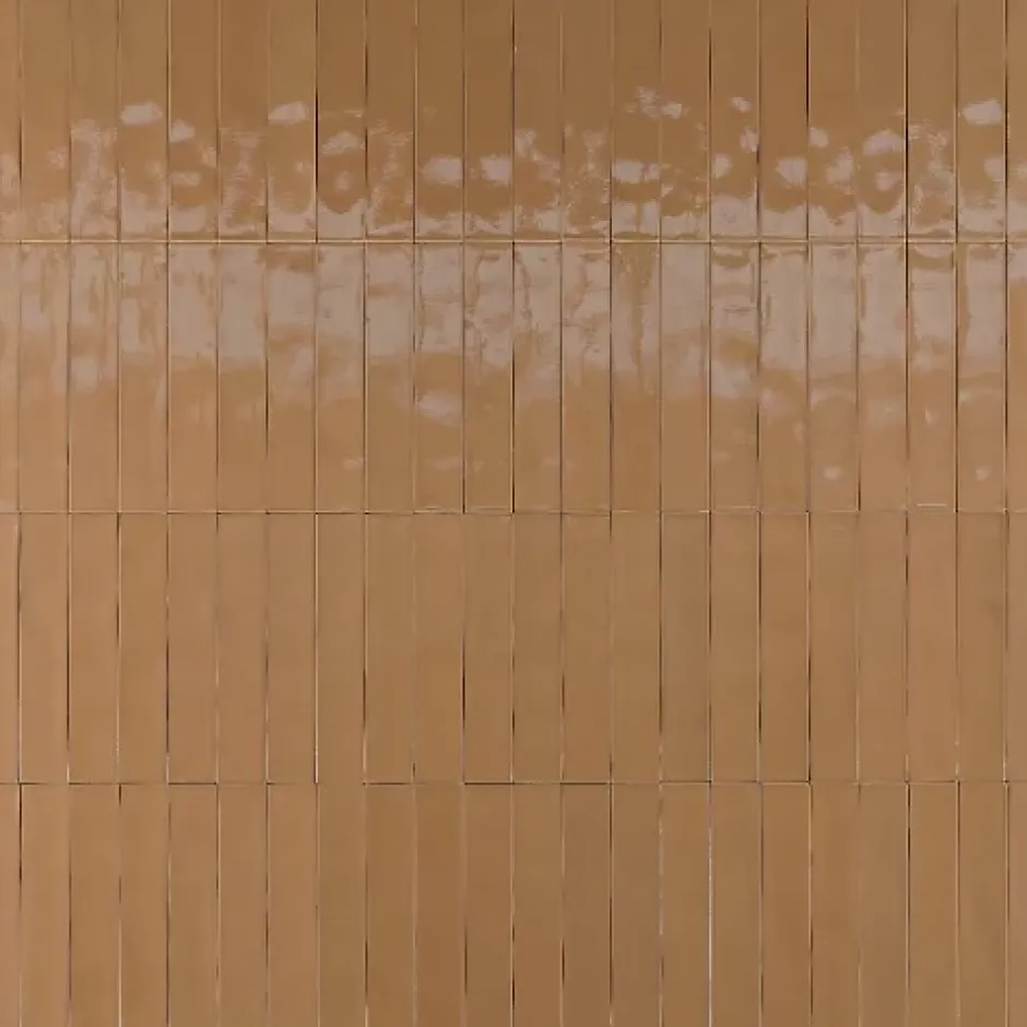 Carrelage Effet Zellige LUZ Caramel 5,3x30cm - Les Carreaux de Jean-Les Carreaux De Jean New