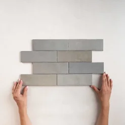 Carrelage Effet Zellige NOLITA Gris 6,5x20 - Les Carreaux de Jean-Les Carreaux De Jean  Online