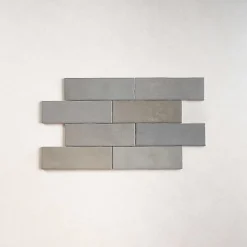 Carrelage Effet Zellige NOLITA Gris 6,5x20 - Les Carreaux de Jean-Les Carreaux De Jean  Online