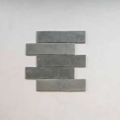 Gioia Materia Carrelage Effet Zellige Noir ARGILE 6x24,6 Dark - Les Carreaux de Jean