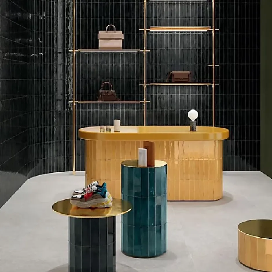 Carrelage Effet Zellige Noir FUSION Nero 6x25cm - Les Carreaux de Jean-Les Carreaux De Jean Clearance