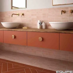 Carrelage Effet Zellige Rose COLO Matt 5x15 pink - Les Carreaux de Jean-Gioia Materia Outlet