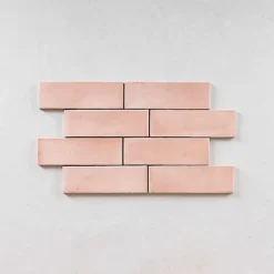 Carrelage Effet Zellige Rose COLO Matt 5x15 pink - Les Carreaux de Jean-Gioia Materia Outlet