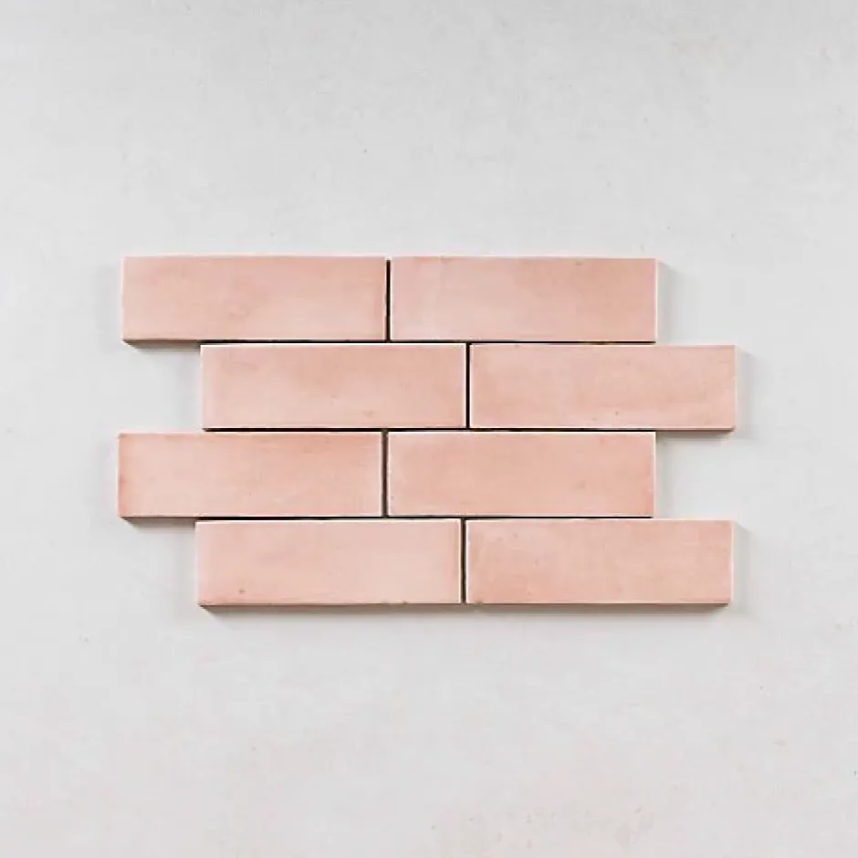 Carrelage Effet Zellige Rose COLO Matt 5x15 pink - Les Carreaux de Jean-Gioia Materia Outlet