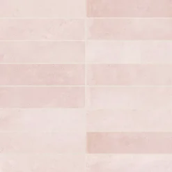 Ro'Ma Carrelage Carrelage effet Zellige Rose 18,4x4,6x0,85 cm Terronys - Sol et mur intérieur -