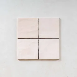 Gioia Materia Carrelage Effet Zellige Rose LA RIVIERA 13,2x13,2 Rose - Les Carreaux de Jean