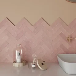 Carrelage Effet Zellige Rose NOLITA Rosa 6,5x20 - Les Carreaux de Jean-Les Carreaux De Jean  Online