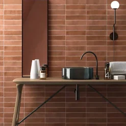 Carrelage Effet Zellige Terracotta ARGILE 6x24,6 Cotto - Les Carreaux de Jean-Gioia Materia Best