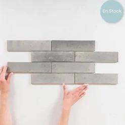 Les Carreaux De Jean  Carrelage Effet Zellige TANGER 6x24 Greige - Les Carreaux de Jean