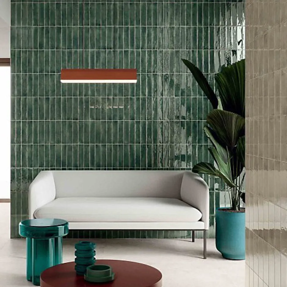 Carrelage Effet Zellige Vert FUSION Smeraldo 6x25cm - Les Carreaux de Jean-Les Carreaux De Jean Best