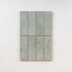 Carrelage Effet Zellige Vert Sauge MITTE Verde 6,5x20 - Les Carreaux de Jean-Les Carreaux De Jean Clearance