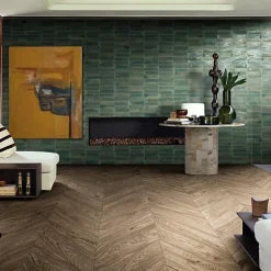 Carrelage Effet Zellige Vert TANGER 6x24 Forest - Les Carreaux de Jean-Les Carreaux De Jean Discount