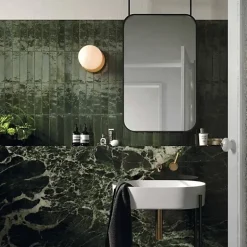 Les Carreaux De Jean  Carrelage Effet Zellige Vert Émeraude TANGER 6x24 Green - Les Carreaux de Jean