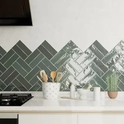 Carrelage Effet Zellige Vert NOLITA Verde 6,5x20 - Les Carreaux de Jean-Les Carreaux De Jean  Sale