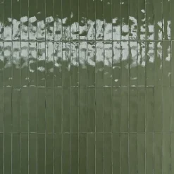 Carrelage Effet Zellige Vert Olive LUZ Oliva 5,3x30cm - Les Carreaux de Jean-Les Carreaux De Jean  Hot