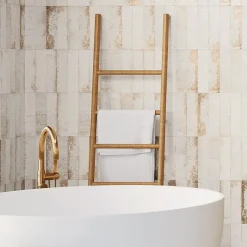 carrelage effet zellige 6,3x25 cm magnetism WHITE-Concept Mosaïque Best