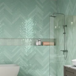 Concept Mosaïque Carrelage effet zellige 6,5x39,6cm FADO ACQUA