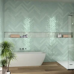 Concept Mosaïque Carrelage effet zellige 6,5x39,6cm FADO ACQUA