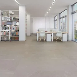 Aelle Carrelage Carrelage extérieur antidérapant effet pierre gris 120x120 cm SEINE R GRIS