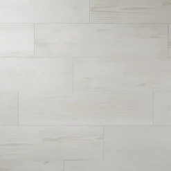 Carrelage extérieur Pinewood blanc 20 x 80 cm-GoodHome Discount