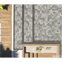 Carrelage extérieur piscine carré gris mate 15x15 cm SPA&POOLS SHADOW MAT-Aelle Carrelage