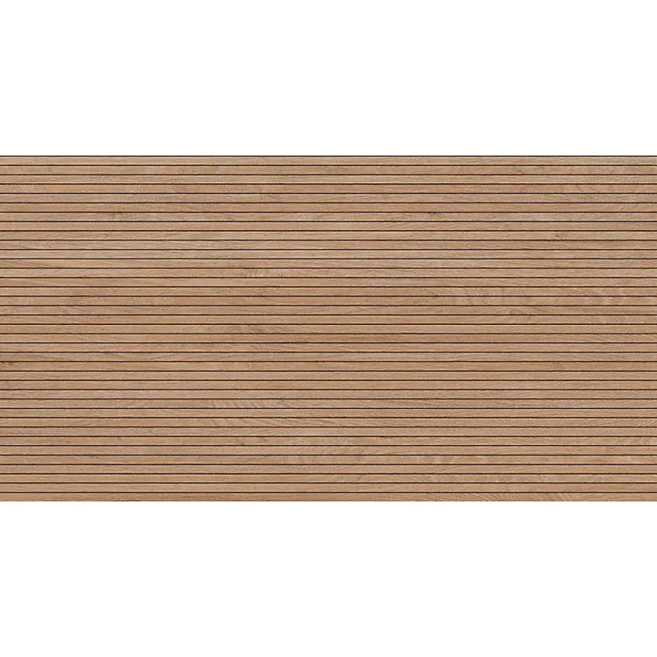 Carrelage faience mural lisse effet bois tasseaux 75x150 cm mate - MYK- COUWOOD-Aelle Carrelage Outlet