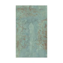 Carrelage grès cérame effet métal ZINC 120x120 cm Vert - Naturel - boîte de 1.42 m2-Gioia Materia Online