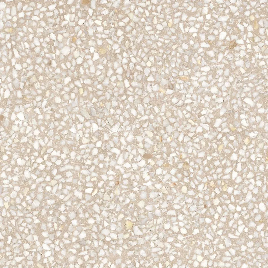 Gioia Materia Carrelage grès cérame effet terrazzo PORTOFINO 60x60 cm Crème - Sable - Semi-Poli / Lappato - boîte de 01.06 m2