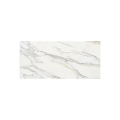 Gioia Materia Carrelage grès cérame effet marbre Borghini poli 120x120 cm Blanc - Brillant / Poli - boîte de 1.42 m2