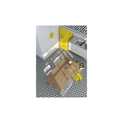 Carrelage grès cérame effet carreau de ciment MAORI GOROKA 20x20 cm Noir - Mat - boîte de 1 m2-Gioia Materia Clearance