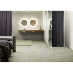 Gioia Materia Carrelage grès cérame effet métal Mood 60x30 cm Vert - Naturel - boîte de 1.24 m2