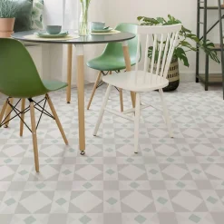 Gioia Materia Carrelage grès cérame effet carreau ciment PARIS OPÉRA 25x25cm 25x25 cm Blanc cassé - Mat - boîte de 1.13 m2