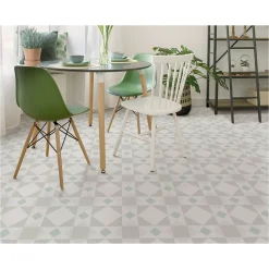 Gioia Materia Carrelage grès cérame effet carreau ciment PARIS OPÉRA 25x25cm 25x25 cm Blanc cassé - Mat - boîte de 1.13 m2