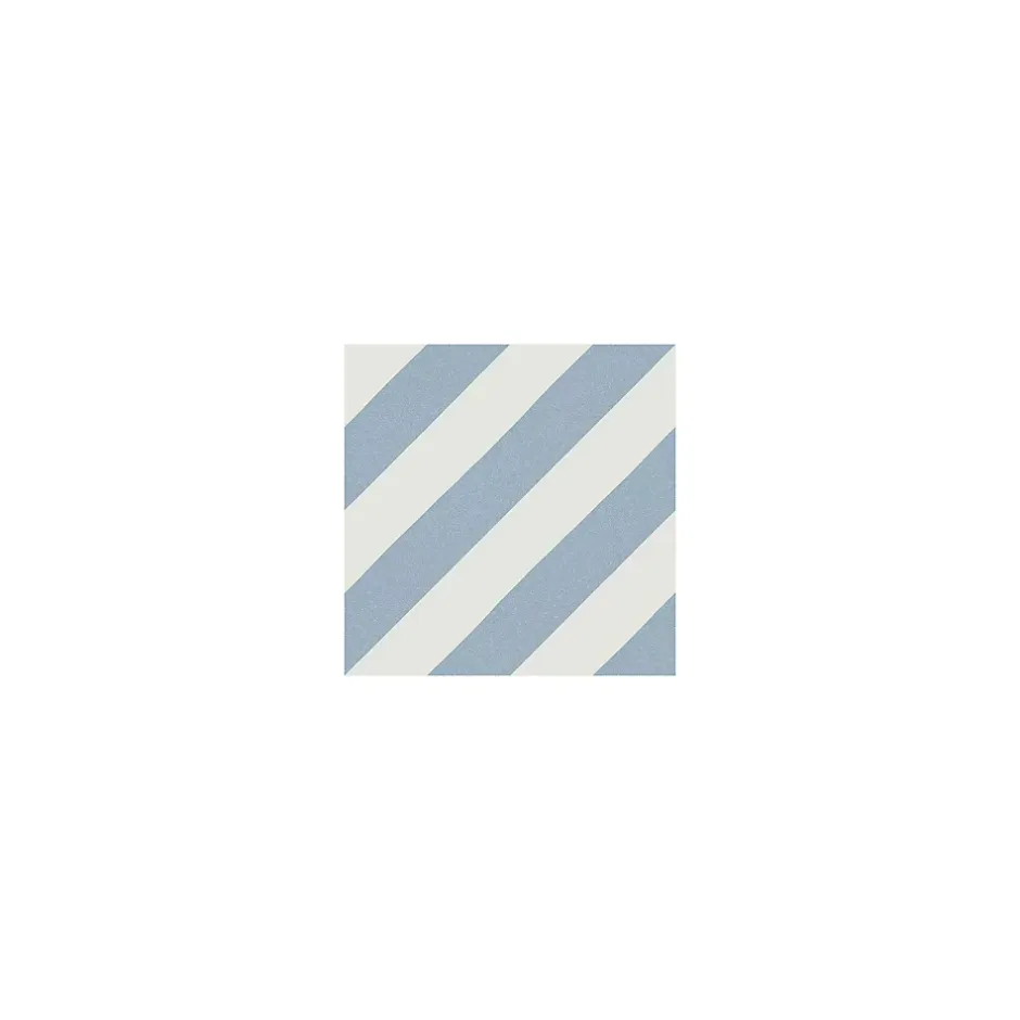 Carrelage grès cérame effet carreau de ciment MAORI GOROKA 20x20 cm Bleu Ciel - Mat - boîte de 1 m2-Gioia Materia Outlet