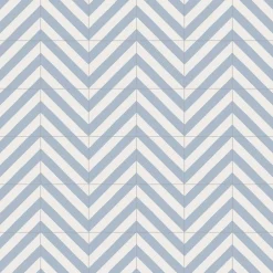 Carrelage grès cérame effet carreau de ciment MAORI GOROKA 20x20 cm Bleu Ciel - Mat - boîte de 1 m2-Gioia Materia Outlet