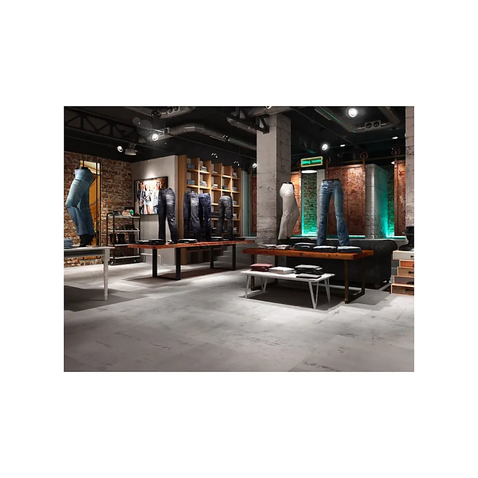 Gioia Materia Carrelage grès cérame effet ciment brut REGENERATION 90x90 cm Gris Foncé, Anthracite - Semi-Poli / Lappato - boîte de 0.80 m2