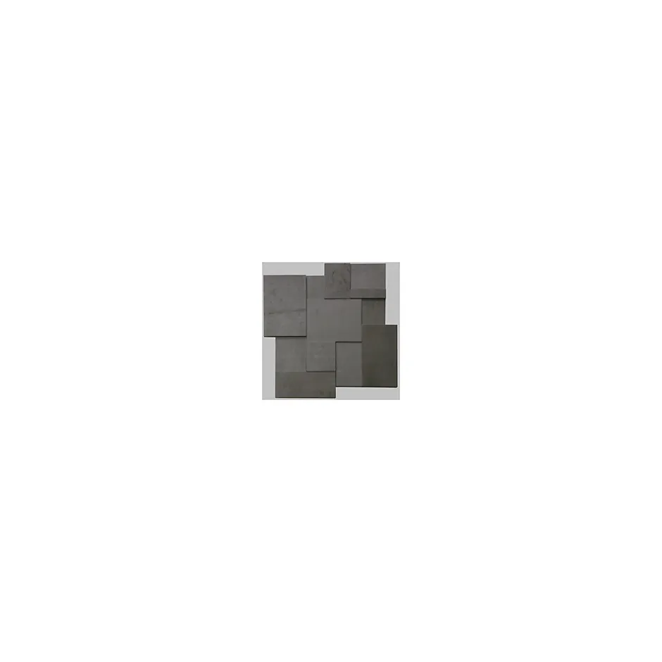 Gioia Materia Carrelage grès cérame effet ciment brut REGENERATION 90x90 cm Gris Foncé, Anthracite - Semi-Poli / Lappato - boîte de 0.80 m2