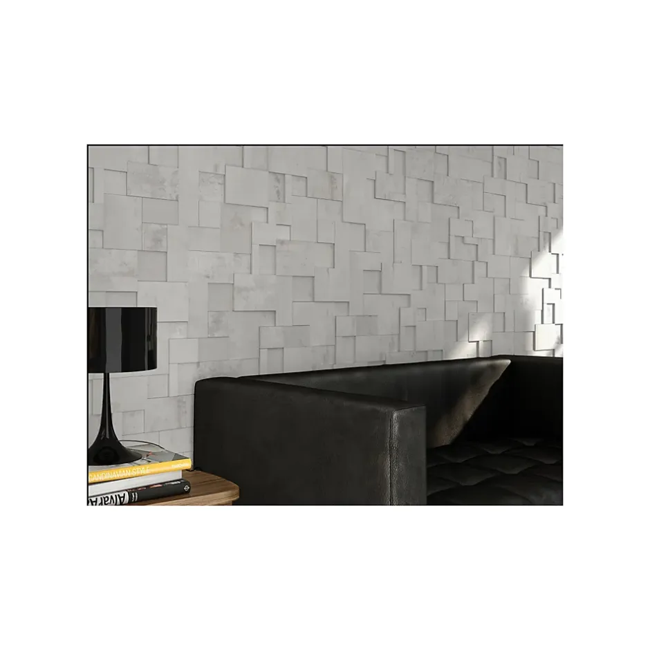 Gioia Materia Carrelage grès cérame effet ciment brut REGENERATION 90x90 cm Gris Foncé, Anthracite - Semi-Poli / Lappato - boîte de 0.80 m2