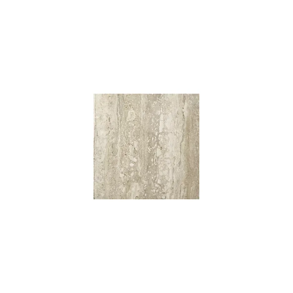 Gioia Materia Carrelage grès cérame effet marbre TRAVERTINO 60x60 cm Travertino brescia - Mat - boîte de 1.44 m2