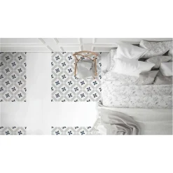 Gioia Materia Carrelage grès cérame effet carreau ciment PARIS LUNA 25x25cm 25x25 cm Amande - Mat - boîte de 1.13 m2