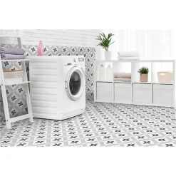 Gioia Materia Carrelage grès cérame effet carreau ciment PARIS LUNA 25x25cm 25x25 cm Amande - Mat - boîte de 1.13 m2